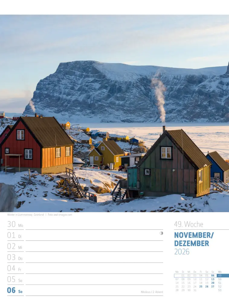 Bild: 9783838426723 | Skandinavien Wochenplaner Kalender 2026 Der Zauber des hohen Nordens