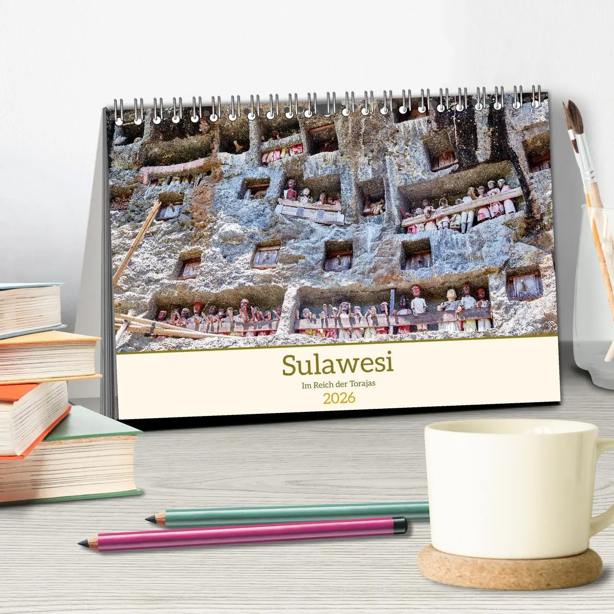Bild: 9783457266823 | Sulawesi Im Reich der Torajas (Tischkalender 2026 DIN A5 quer),...