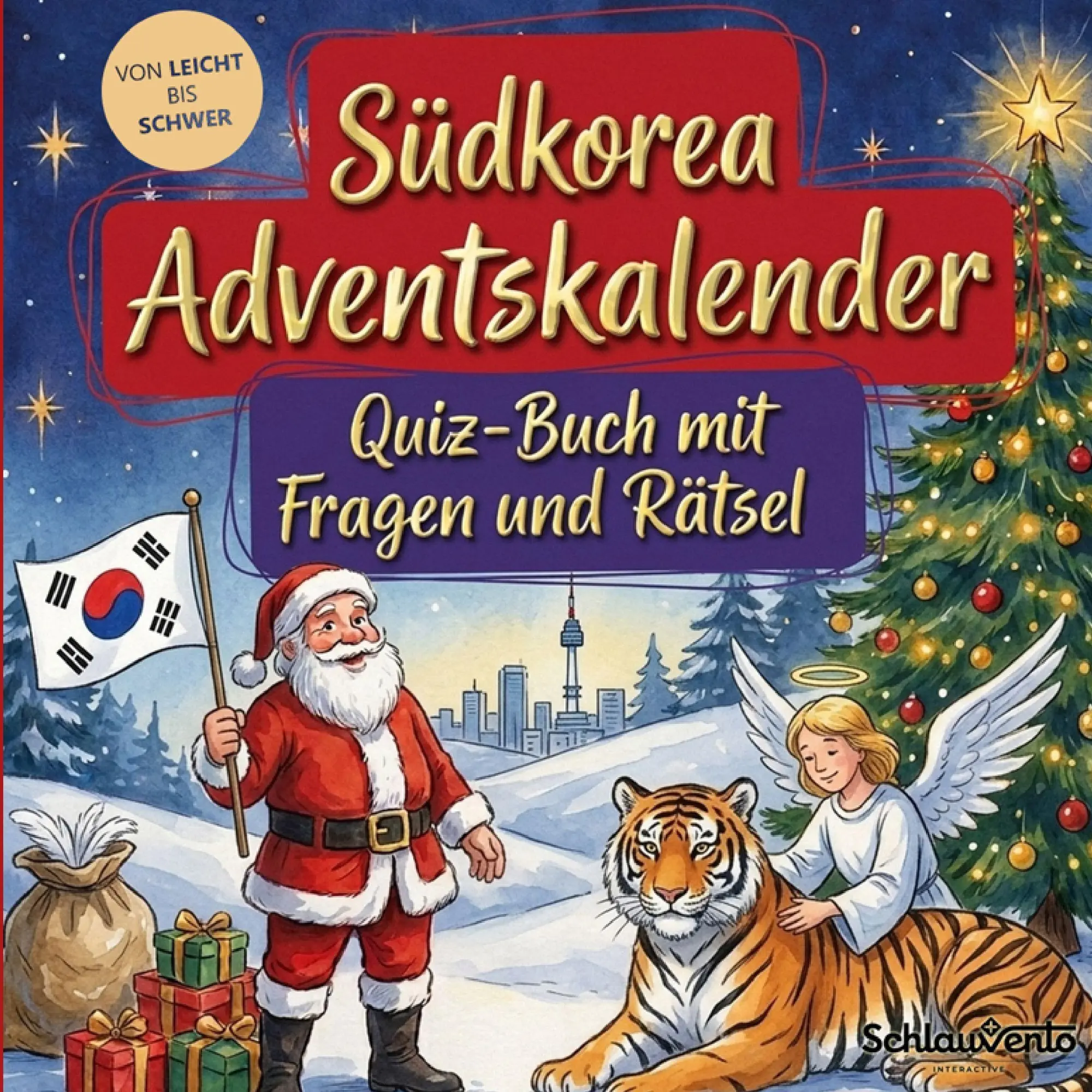 Cover: 9783693196823 | Südkorea-Adventskalender: Quiz-Buch mit Fragen und Rätsel | Buch