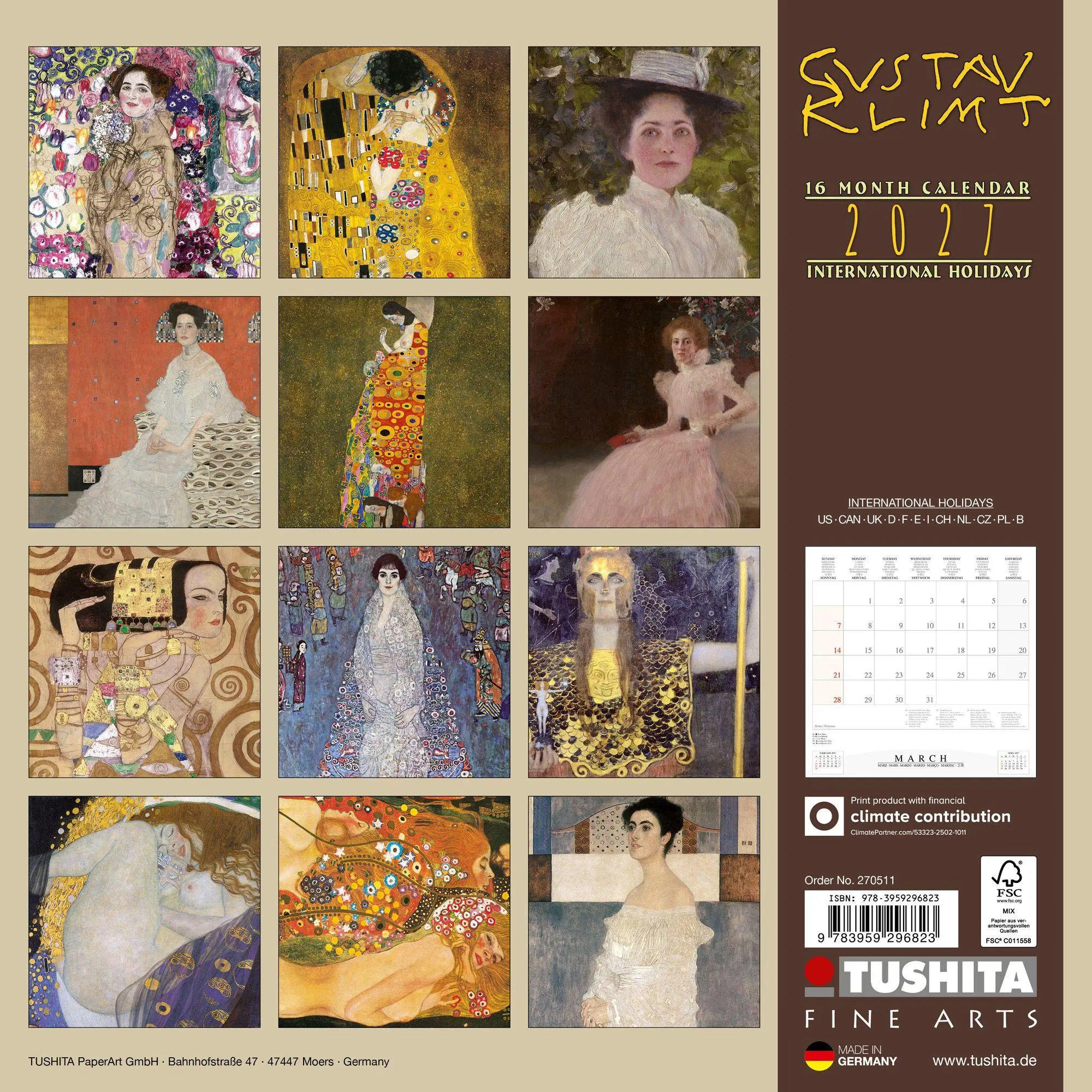 Bild: 9783959296823 | Gustav Klimt - Women 2027 | Kalender 2027 | Kalender | 28 S. | 2027