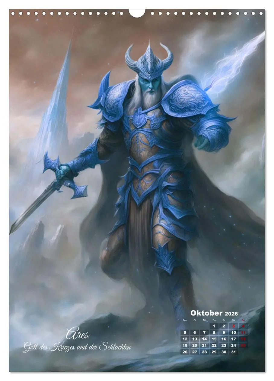 Bild: 9783516276923 | Zwölf Götter der griechischen Mythologie (Wandkalender 2026 DIN A3...