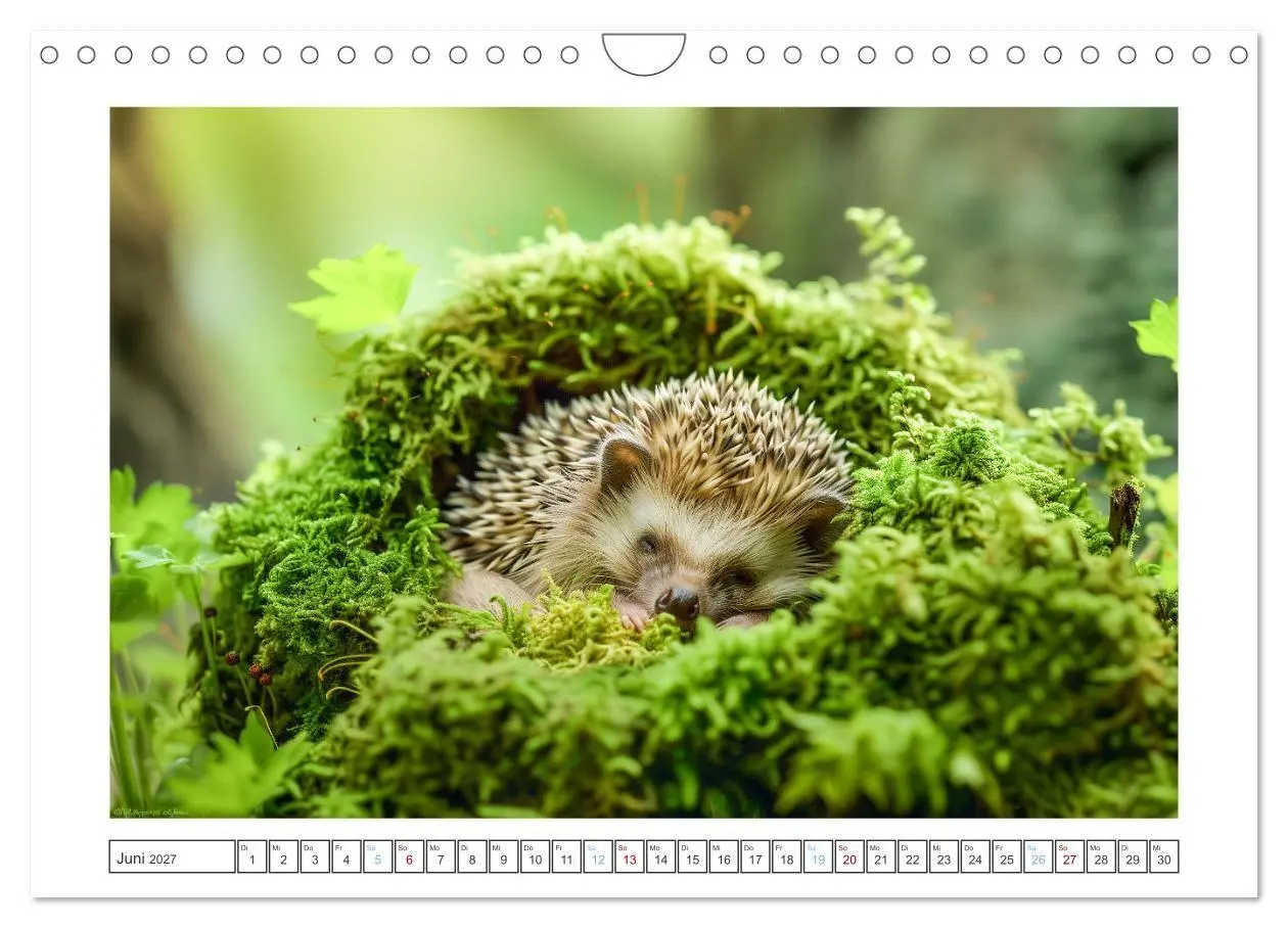 Bild: 9783569126923 | Lustige Igel (Wandkalender 2027 DIN A4 quer), CALVENDO Monatskalender