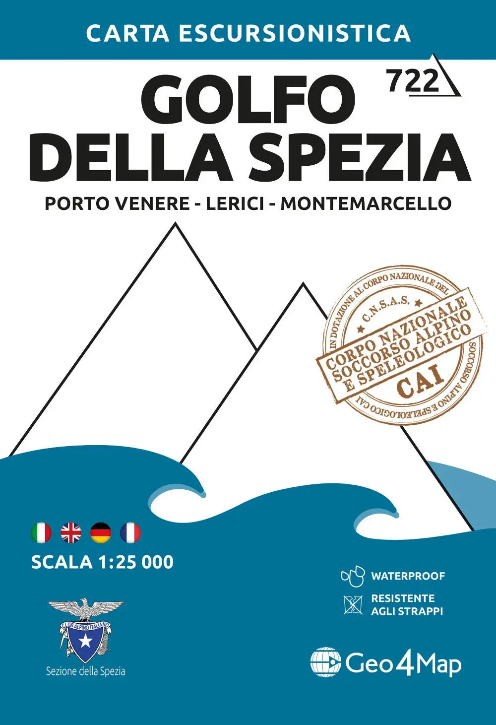 Cover: 9788899606923 | Cinque Terre Golfo de | Wanderkarte 1:25000 | (Land-)Karte | 2023