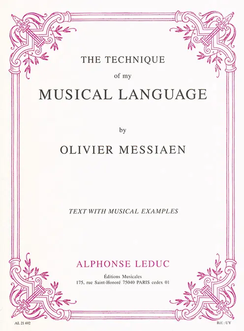 Cover: 9790046216923 | The Technique of my Musical Language | Olivier Messiaen | Buch