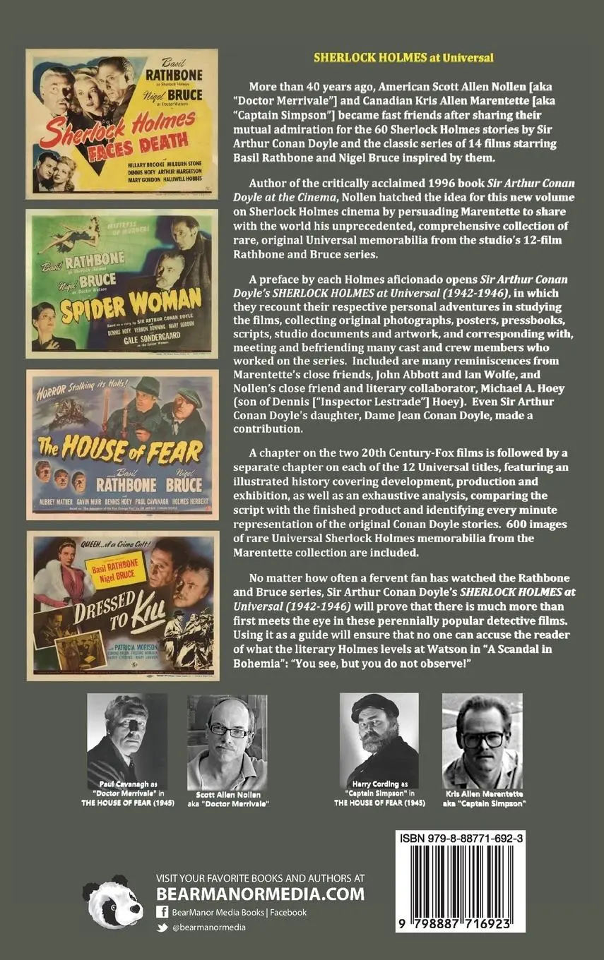 Rückseite: 9798887716923 | Sherlock Holmes at Universal (1942-1946) Volume 2 | Nollen (u. a.)