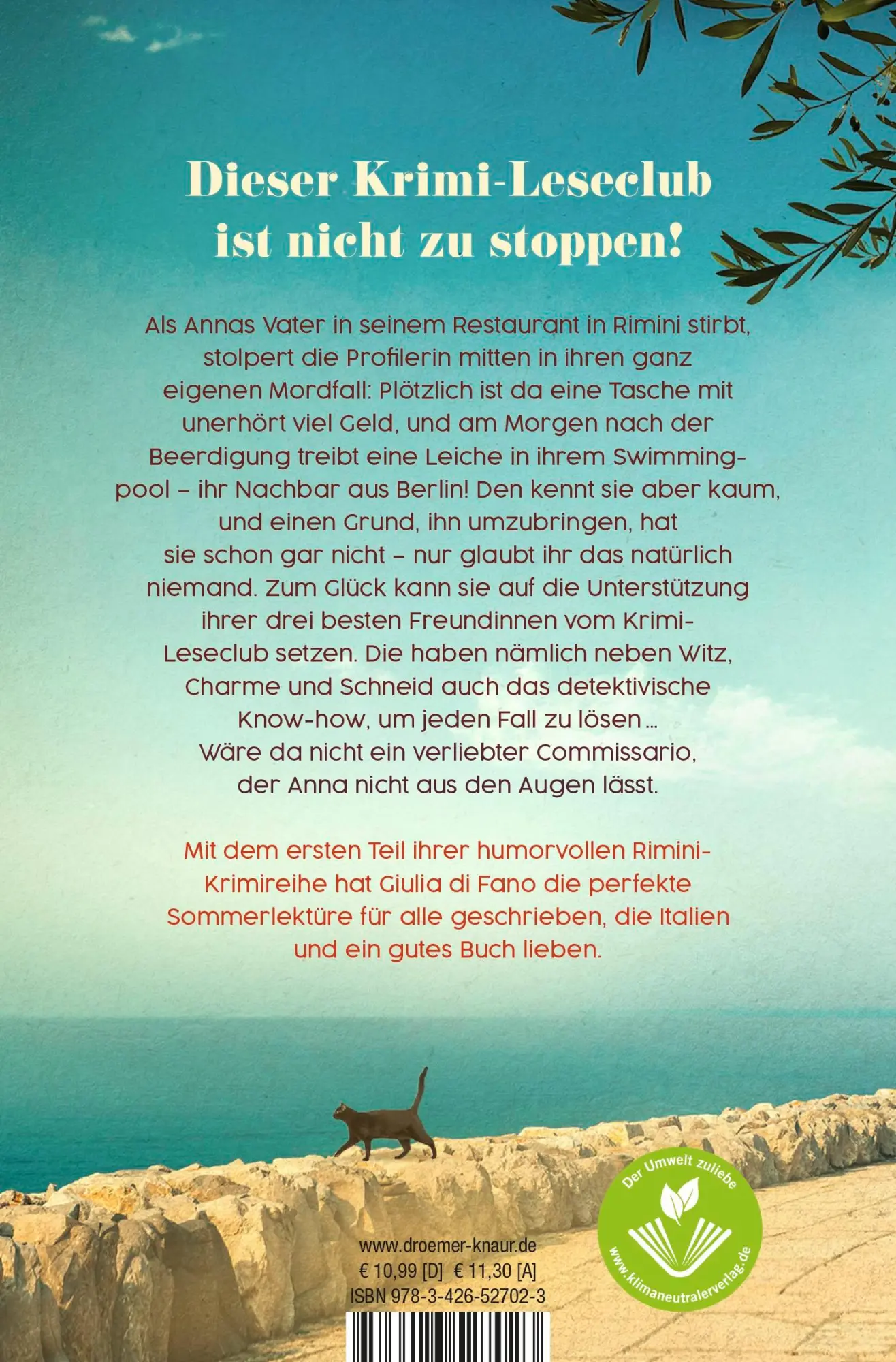 Rückseite: 9783426527023 | Vier Signoras und ein Todesfall | Ein Rimini-Krimi | Giulia di Fano