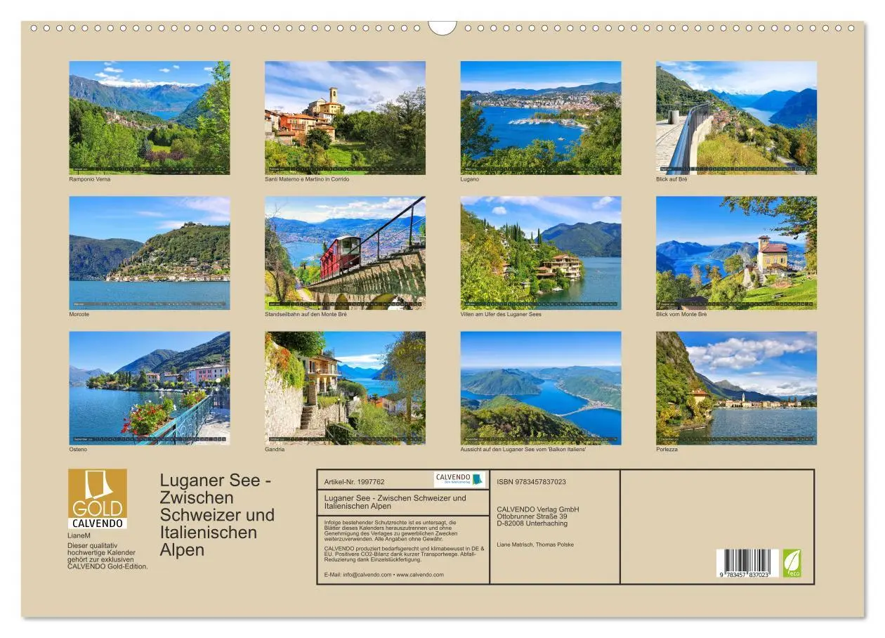 Bild: 9783457837023 | Luganer See - Zwischen Schweizer und Italienischen Alpen...