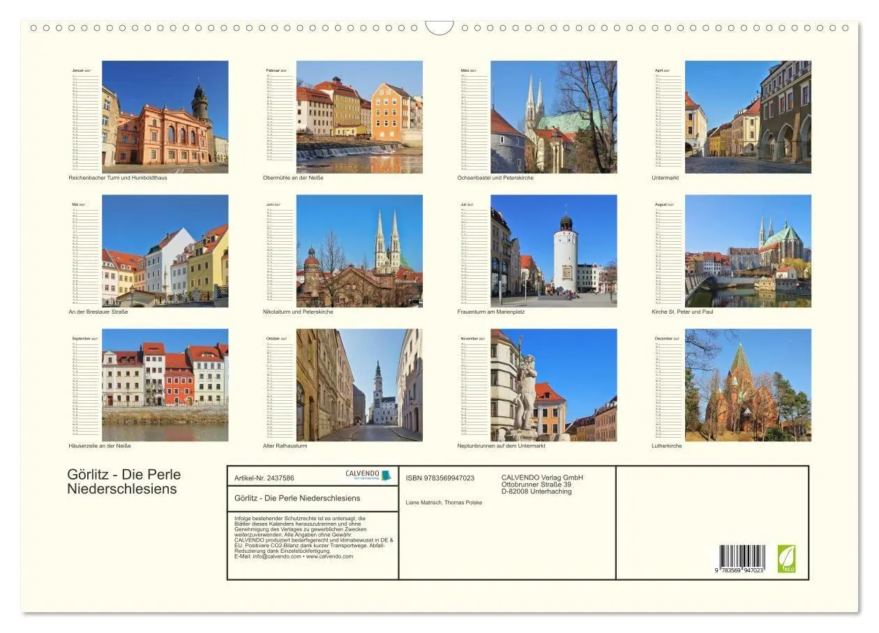 Bild: 9783569947023 | Görlitz - Die Perle Niederschlesiens (Wandkalender 2027 DIN A2...