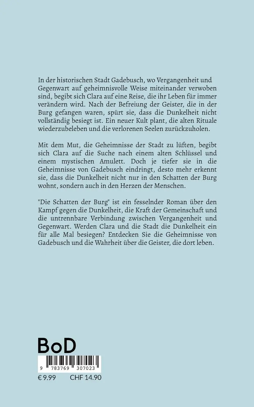 Rückseite: 9783769307023 | Die Schatten der Burg | Eine Geistergeschichte aus Gadebusch | Buch