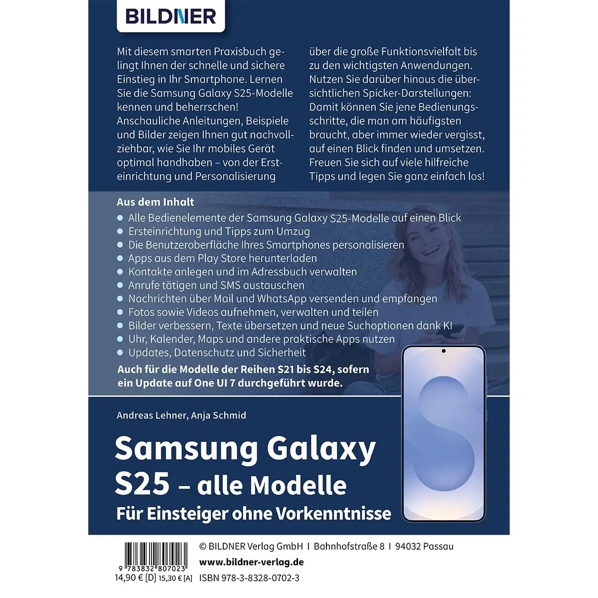 Rückseite: 9783832807023 | Samsung Galaxy S25 - alle Modelle - Für Einsteiger ohne Vorkenntnisse