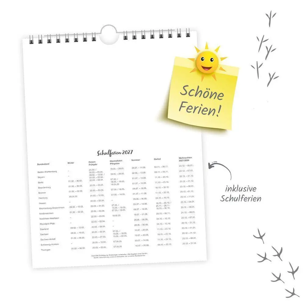 Bild: 9783988027023 | TRÖTSCH - Wochenkalender zum Hängen Heimische Vögel 2027 | KG | 108 S.