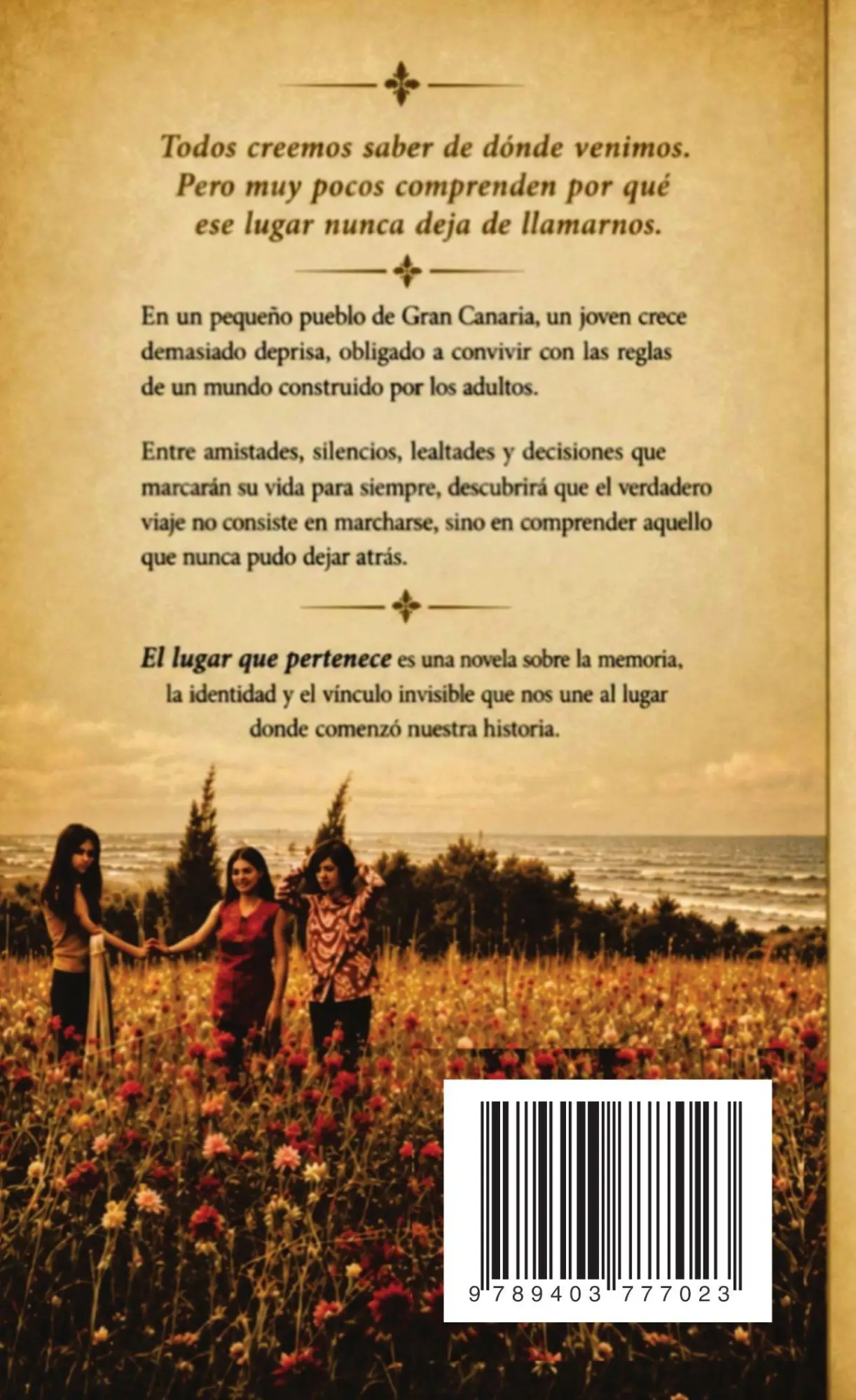 Rückseite: 9789403777023 | El lugar que pertenece | Roberto García G. | Taschenbuch | Spanisch