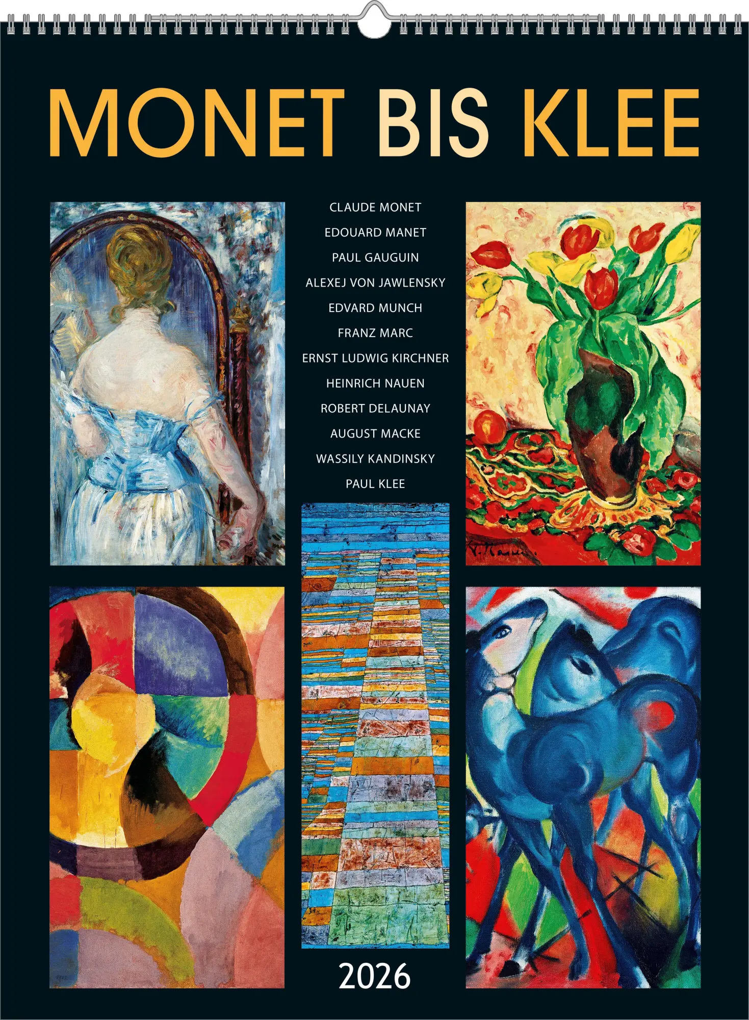 Cover: 4069095007123 | Monet bis Klee 2026 - Bild-Kalender 42x56 cm - Kunst-Kalender -...
