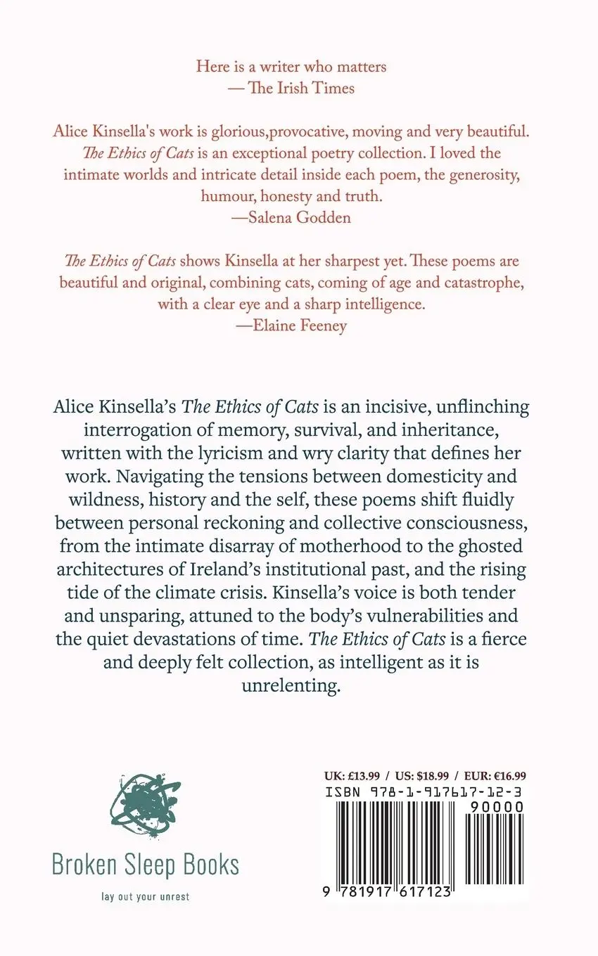 Rückseite: 9781917617123 | The Ethics of Cats | Alice Kinsella | Taschenbuch | Englisch | 2025