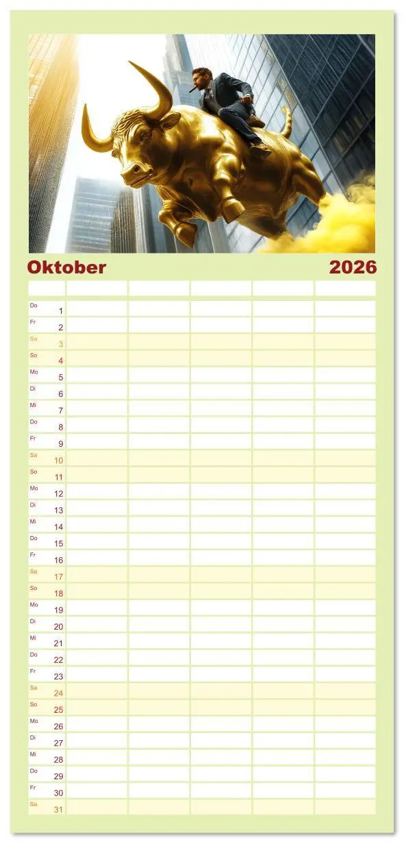 Bild: 9783516607123 | Familienplaner 2026 - Börsenkalender - der Kalender für Aktien,...