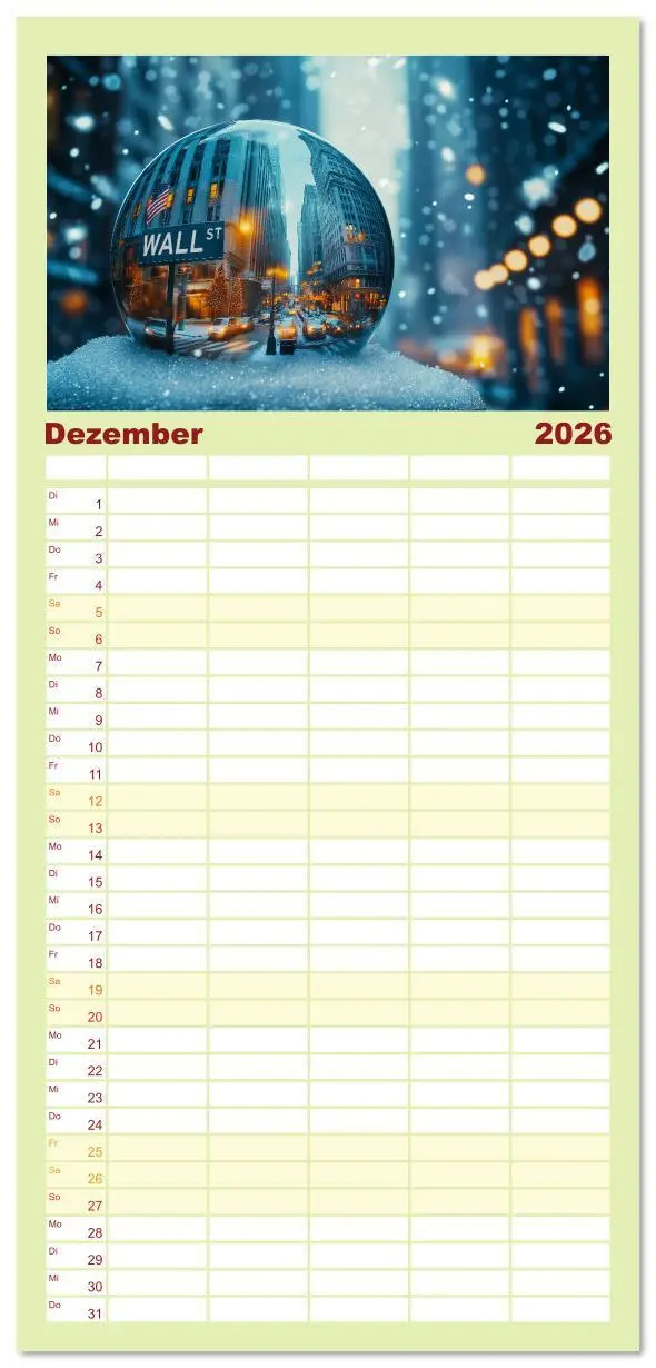Bild: 9783516607123 | Familienplaner 2026 - Börsenkalender - der Kalender für Aktien,...