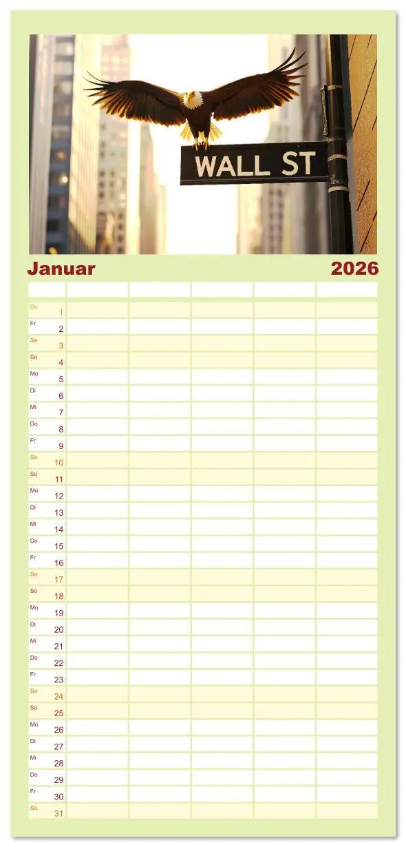 Bild: 9783516607123 | Familienplaner 2026 - Börsenkalender - der Kalender für Aktien,...