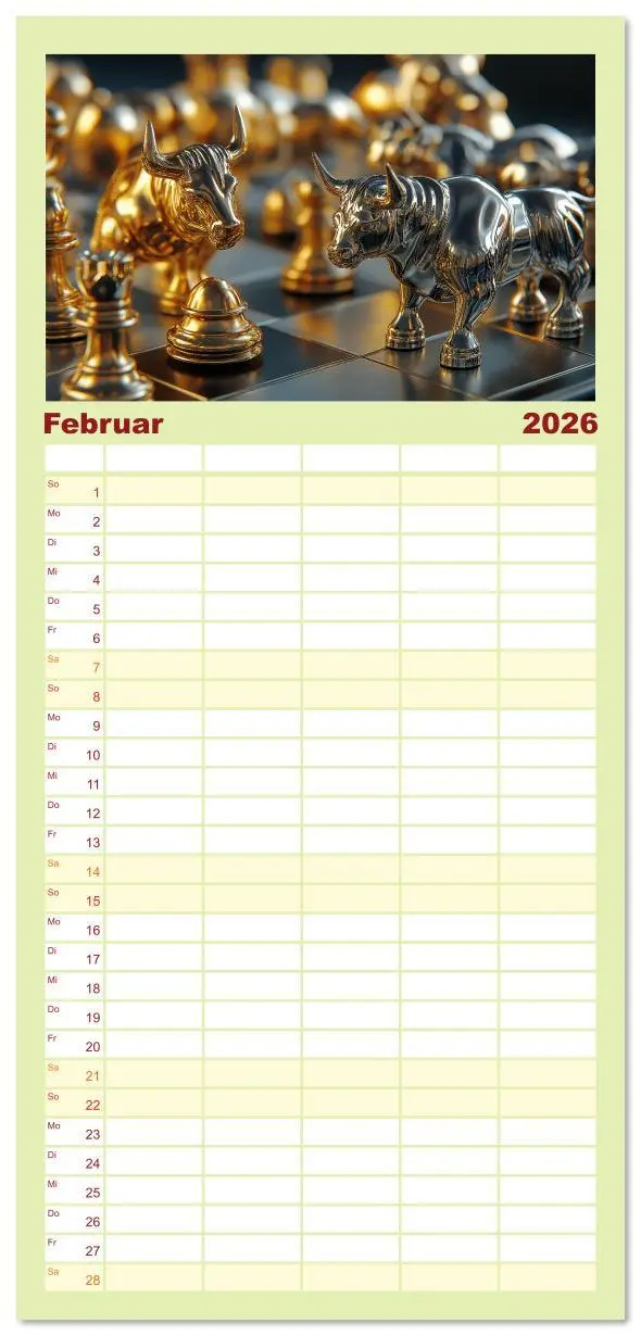 Bild: 9783516607123 | Familienplaner 2026 - Börsenkalender - der Kalender für Aktien,...