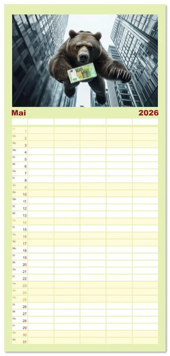 Bild: 9783516607123 | Familienplaner 2026 - Börsenkalender - der Kalender für Aktien,...