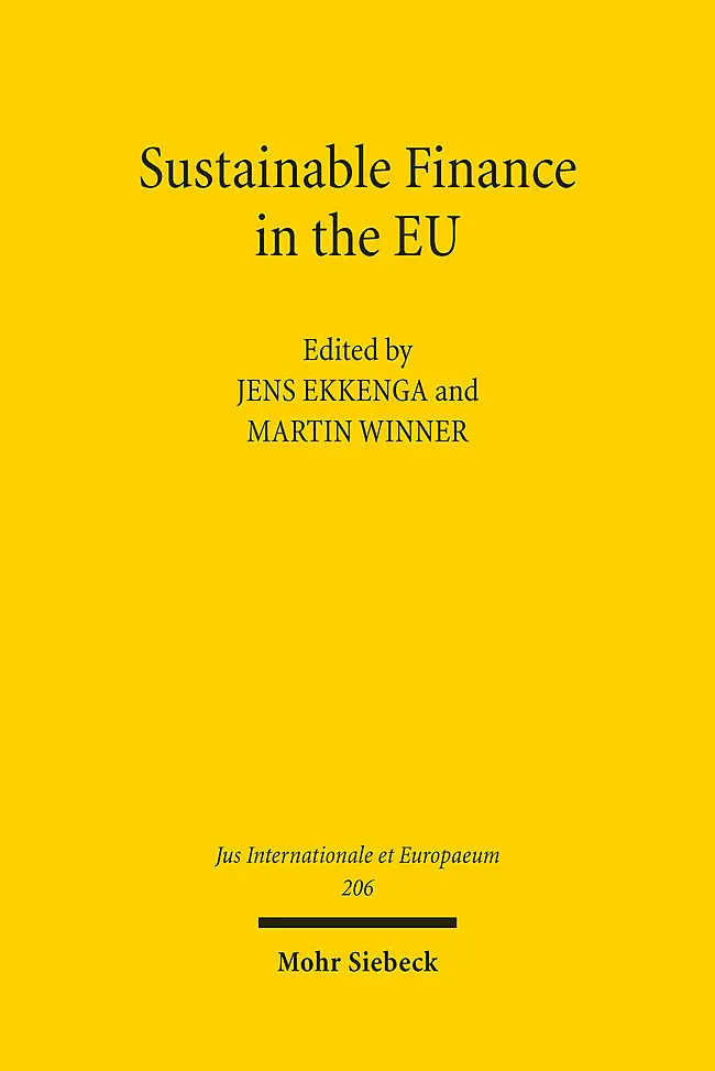 Cover: 9783161637223 | Sustainable Finance in the EU | Jens Ekkenga (u. a.) | Taschenbuch