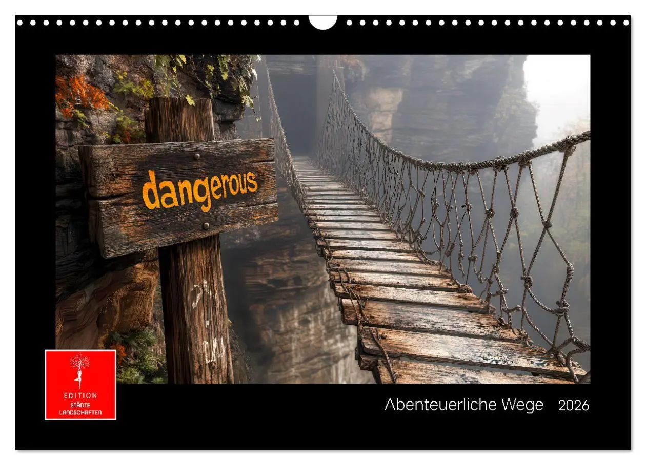 Cover: 9783457297223 | Abenteuerliche Wege (Wandkalender 2026 DIN A3 quer), CALVENDO...