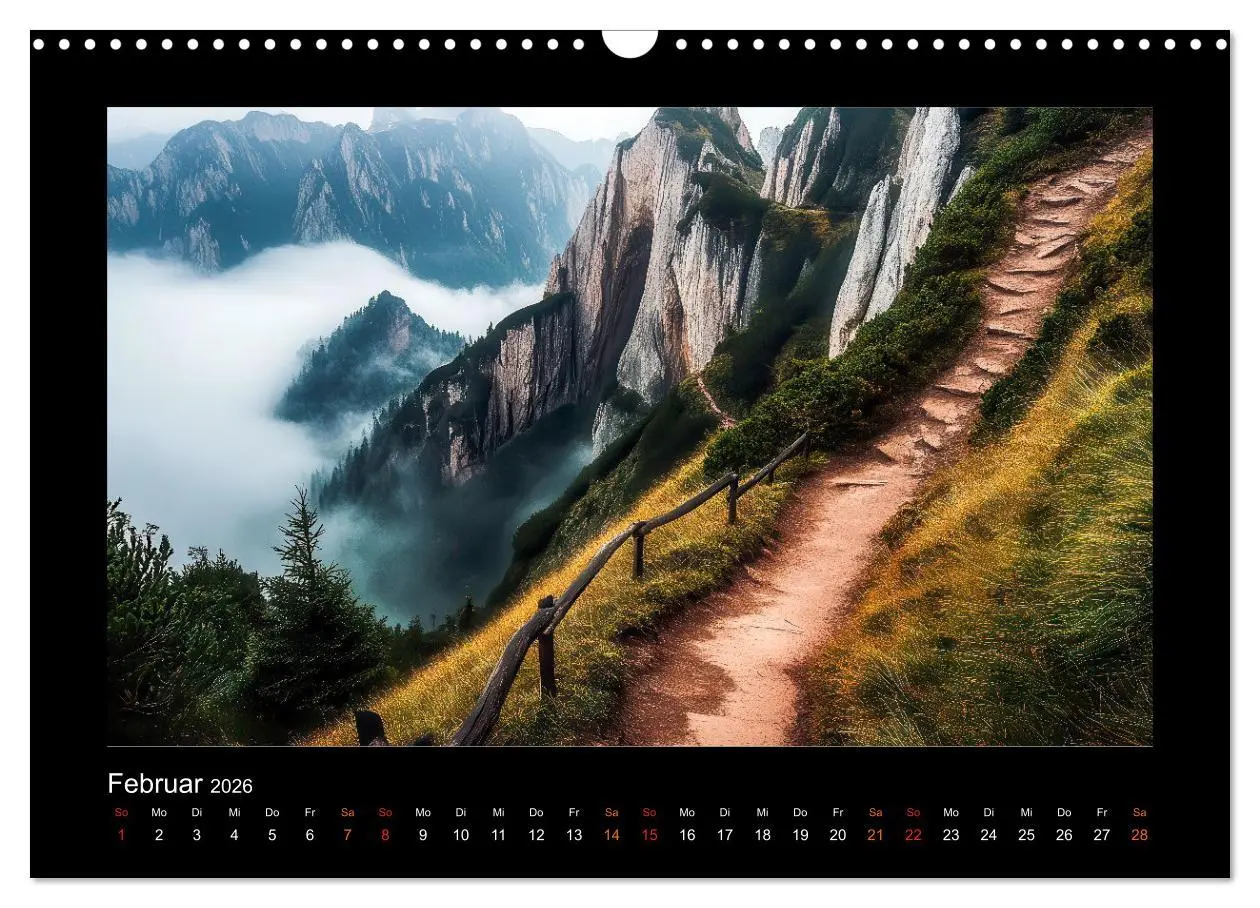 Bild: 9783457297223 | Abenteuerliche Wege (Wandkalender 2026 DIN A3 quer), CALVENDO...