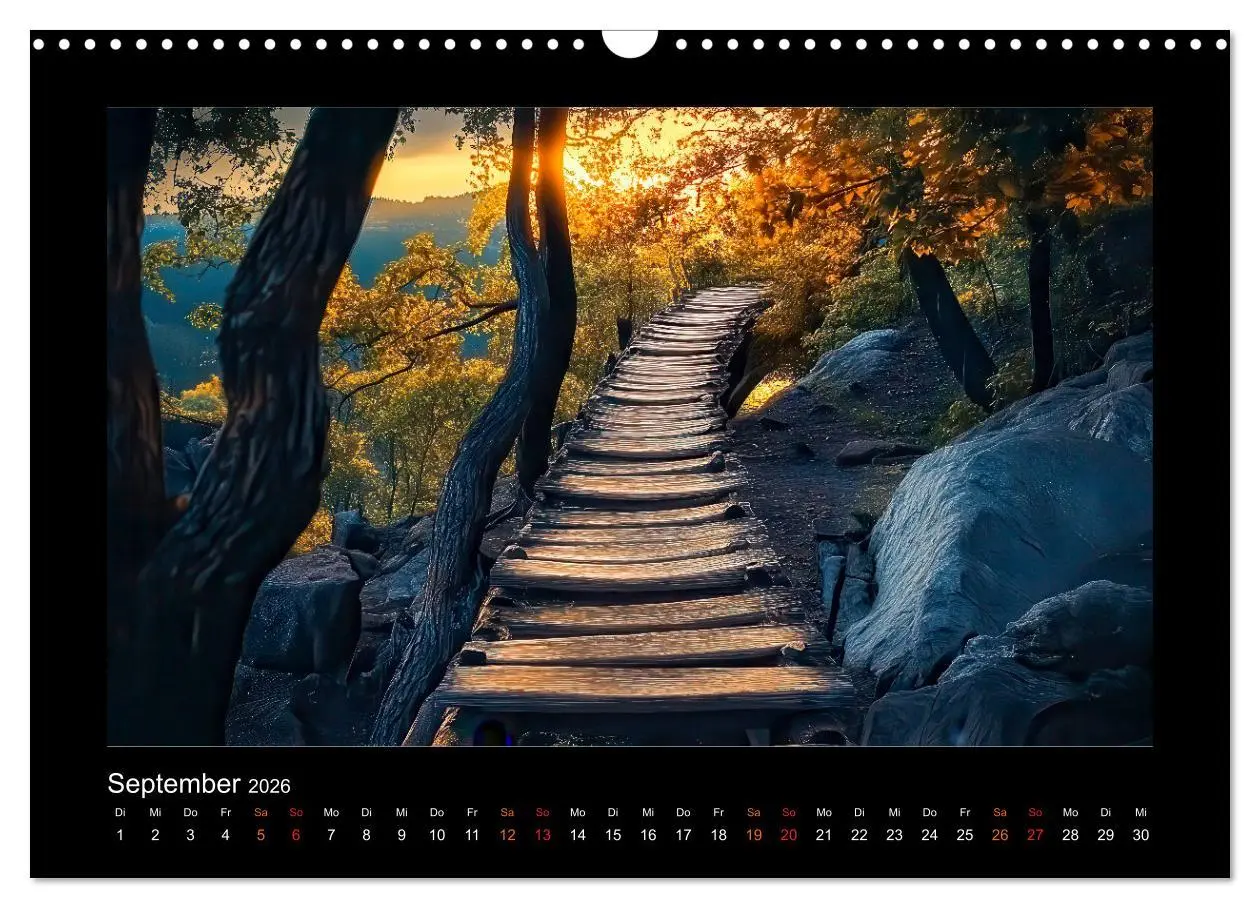 Bild: 9783457297223 | Abenteuerliche Wege (Wandkalender 2026 DIN A3 quer), CALVENDO...