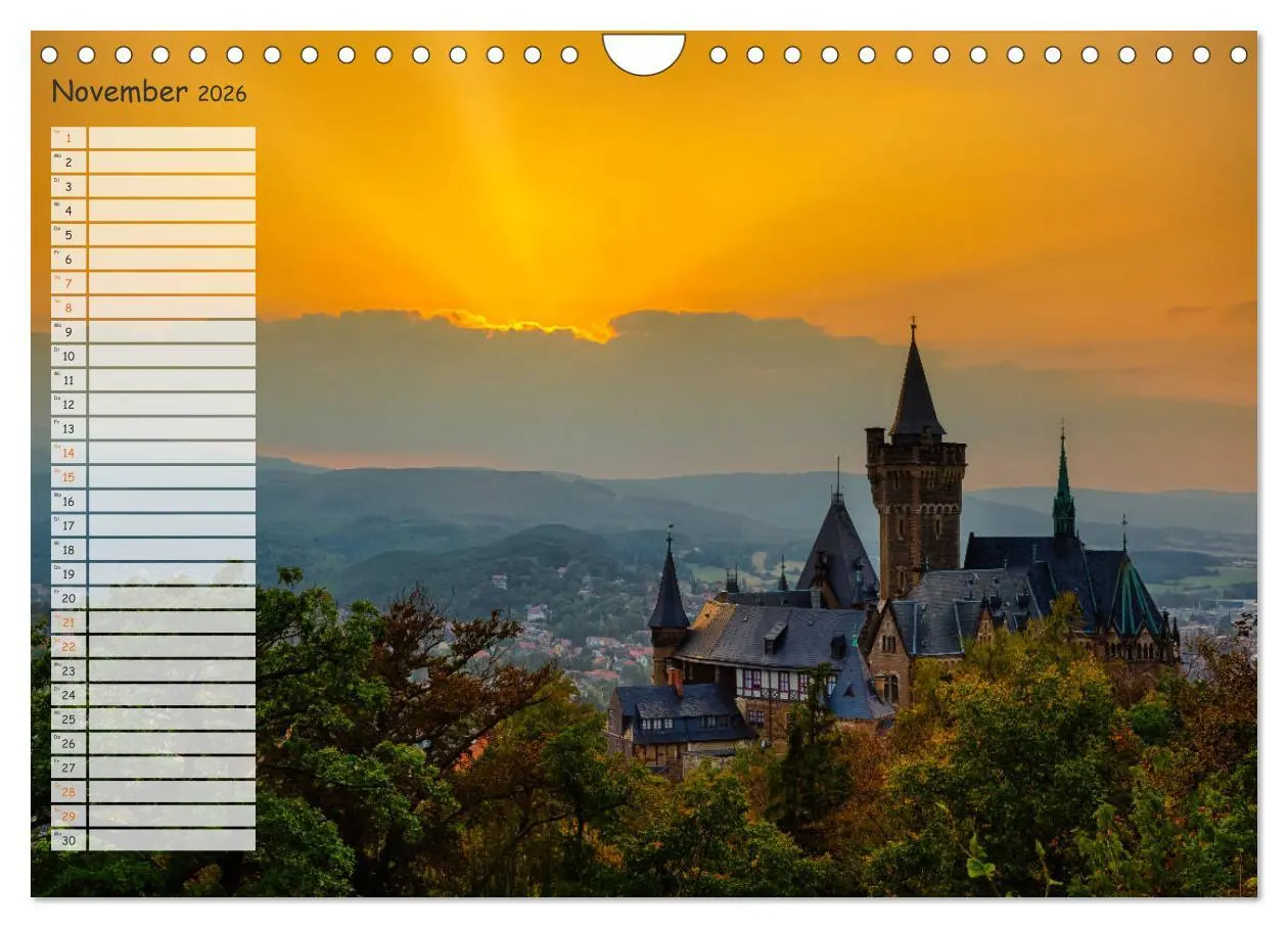 Bild: 9783457677223 | Burgen und Schlösser im Harz (Wandkalender 2026 DIN A4 quer),...