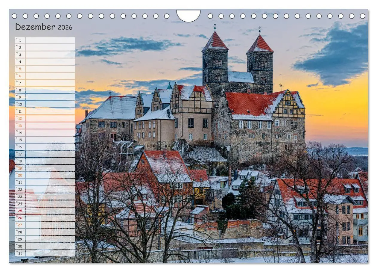 Bild: 9783457677223 | Burgen und Schlösser im Harz (Wandkalender 2026 DIN A4 quer),...