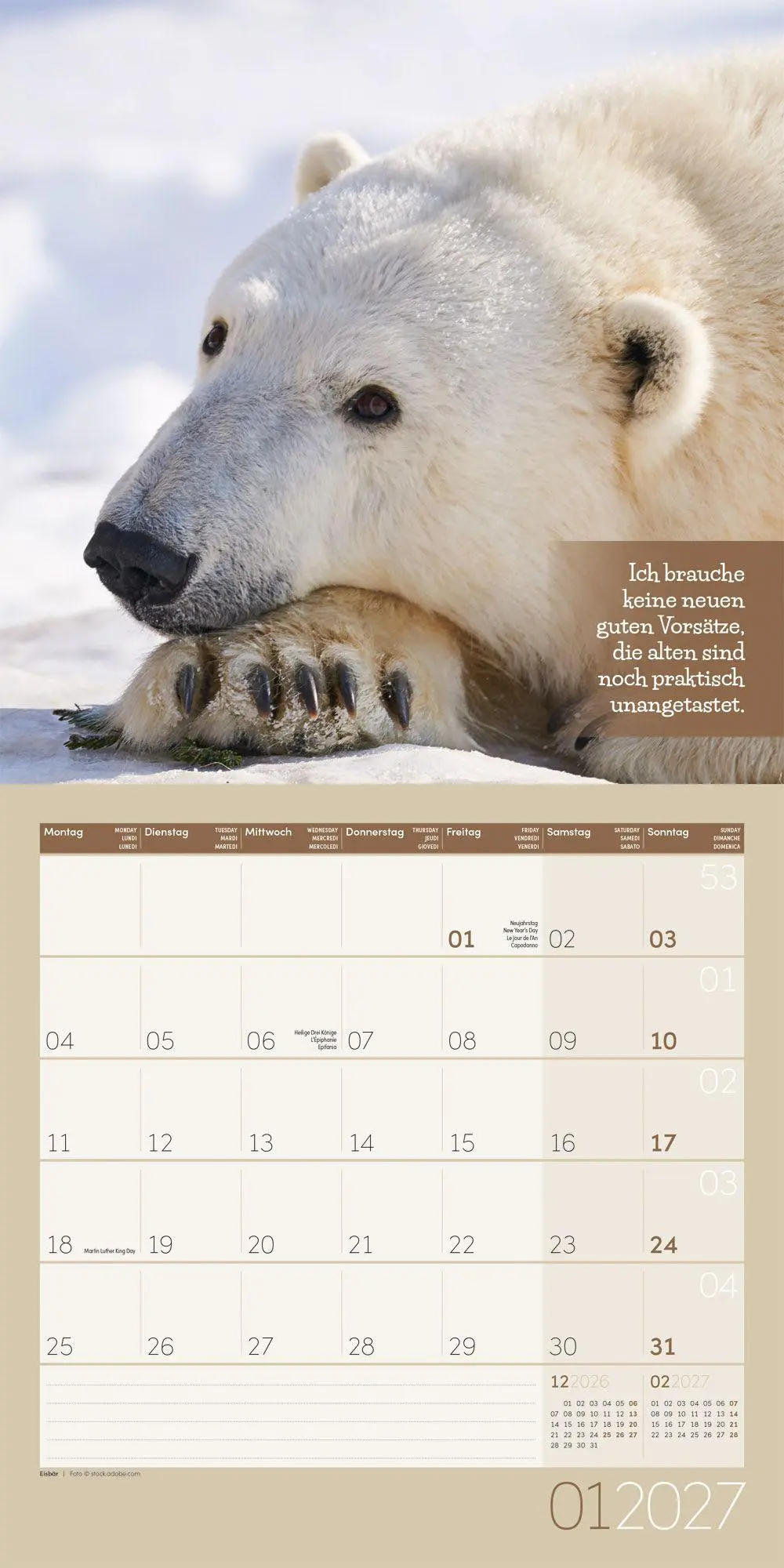 Bild: 9783838447223 | Keep Smiling Kalender 2027 - 30x30 - Art12 | GmbH | Kalender | 28 S.