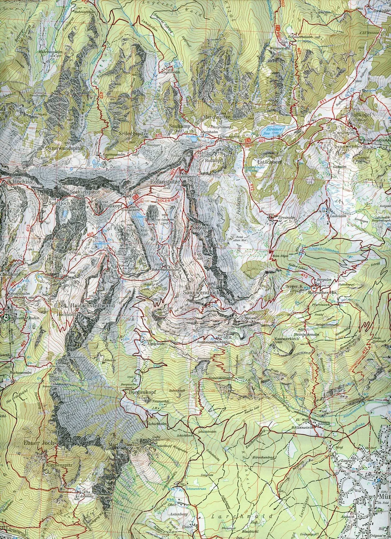 Bild: 9783928777223 | DAV Alpenvereinskarte 06 Rofan 1 : 25 000 | Topographische Karte