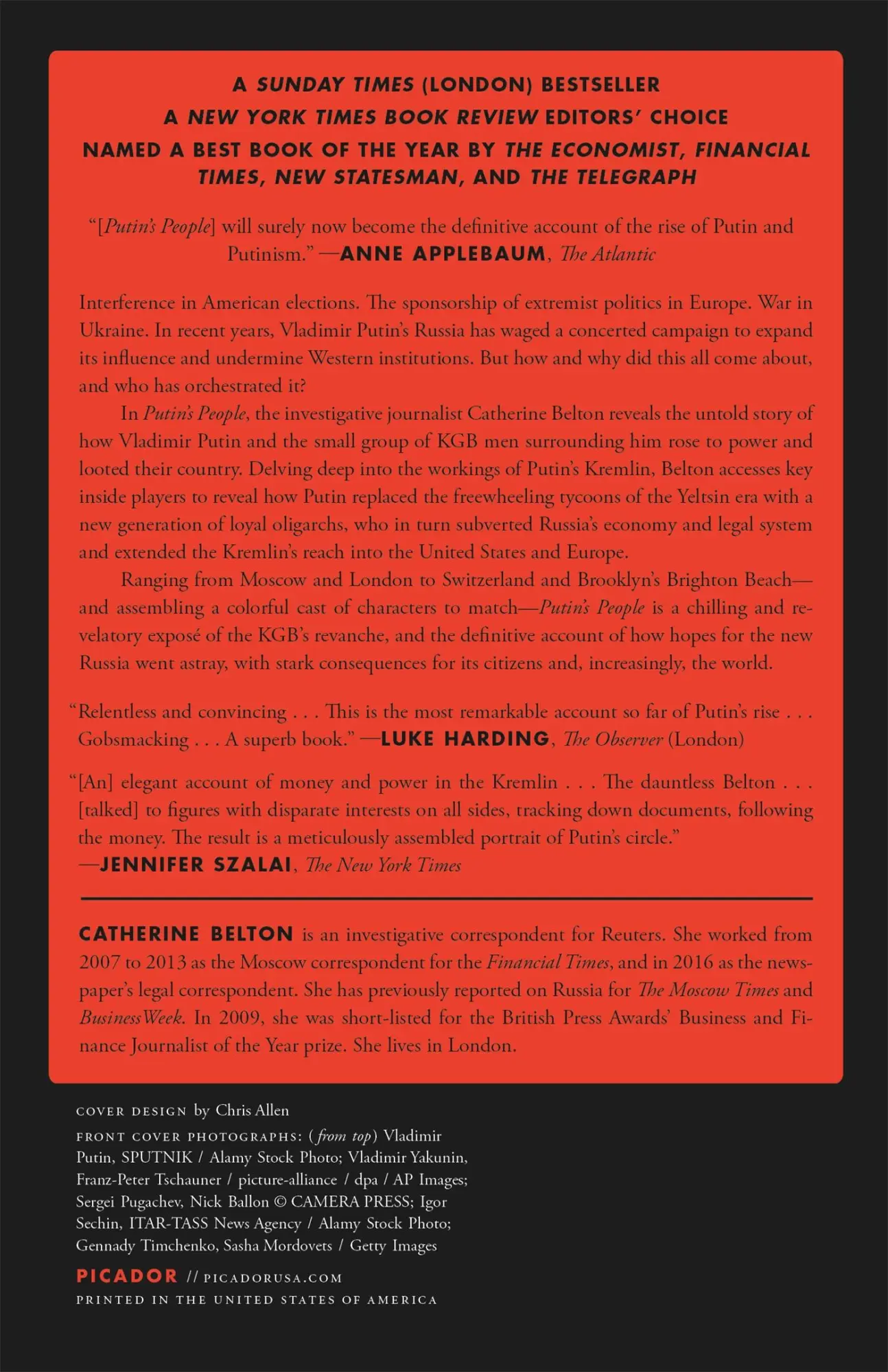 Rückseite: 9781250787323 | Putin's People | Catherine Belton | Taschenbuch | Englisch | 2022