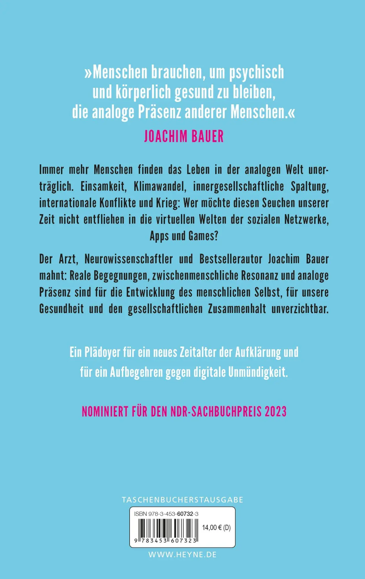 Bild: 9783453607323 | Realitätsverlust | Joachim Bauer | Taschenbuch | 240 S. | Deutsch
