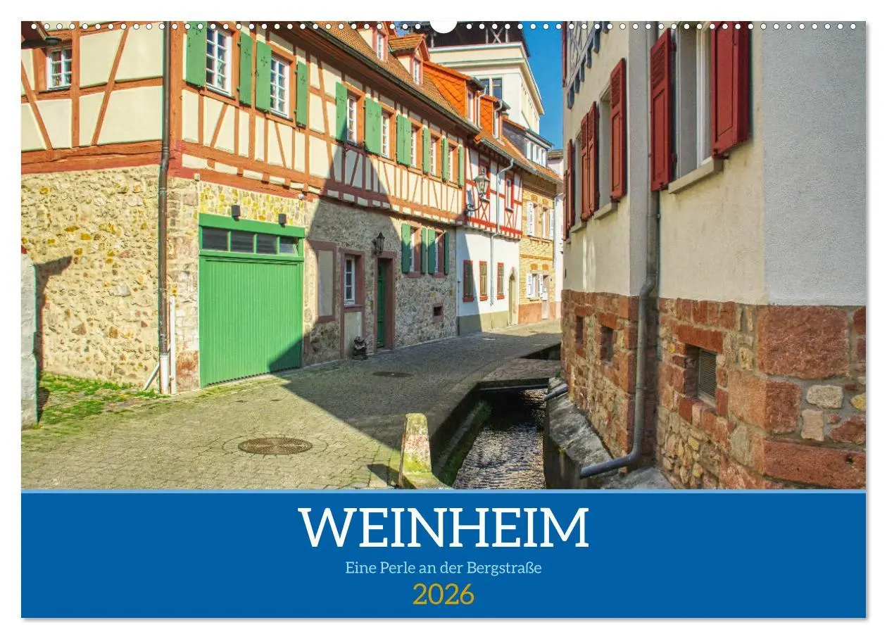 Cover: 9783457287323 | Weinheim - Eine Perle an der Bergstraße (Wandkalender 2026 DIN A2...