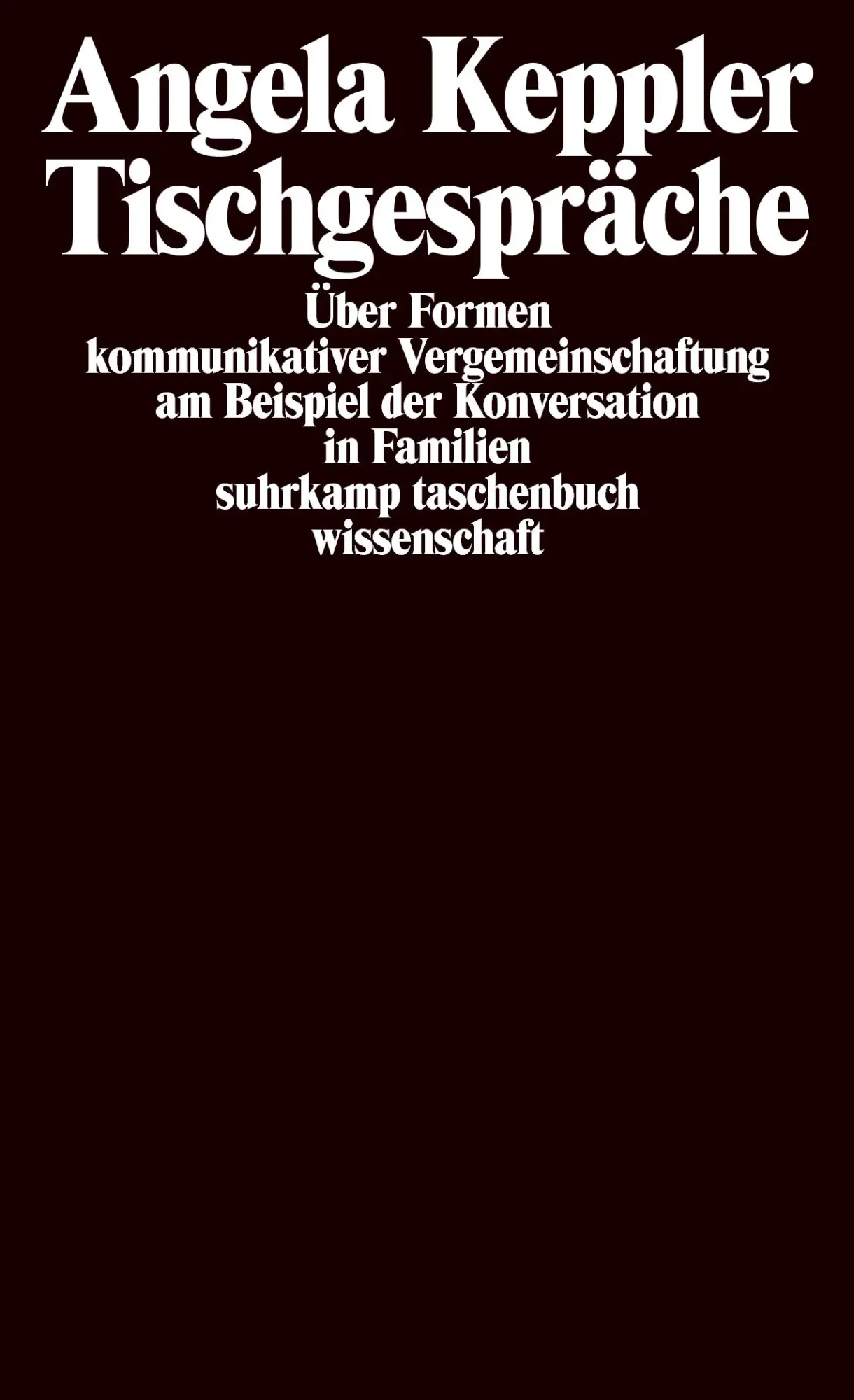 Cover: 9783518287323 | Tischgespräche | Angela Keppler | Taschenbuch | 299 S. | Deutsch
