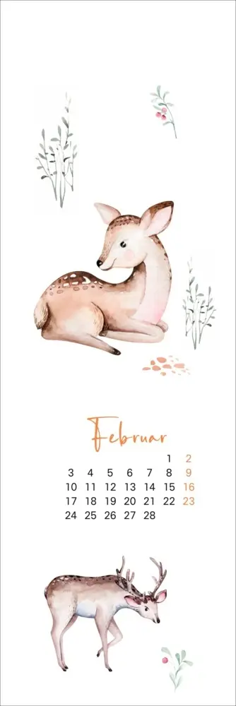 Bild: 9783756407323 | Waldtiere Lesezeichen &amp; Kalender 2025 | Kalender | Geblockt | 13 S.