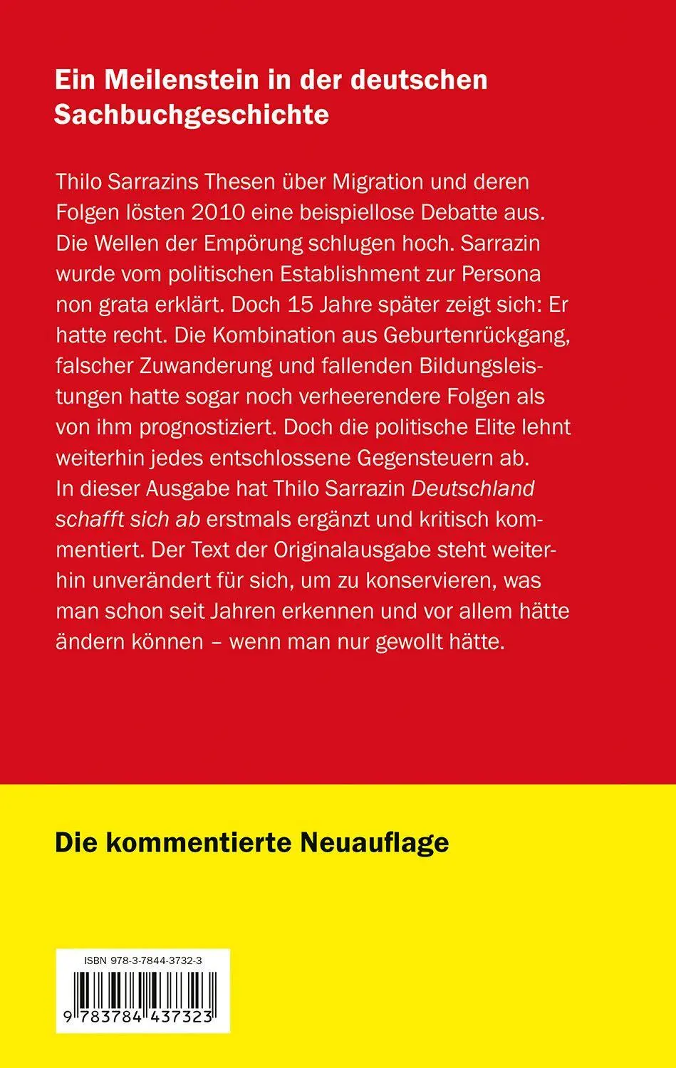 Bild: 9783784437323 | Deutschland schafft sich ab | Die Bilanz nach 15 Jahren | Sarrazin