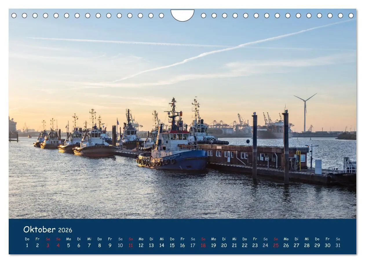 Bild: 9783516127423 | Schlepper im Hamburger Hafen (Wandkalender 2026 DIN A4 quer),...