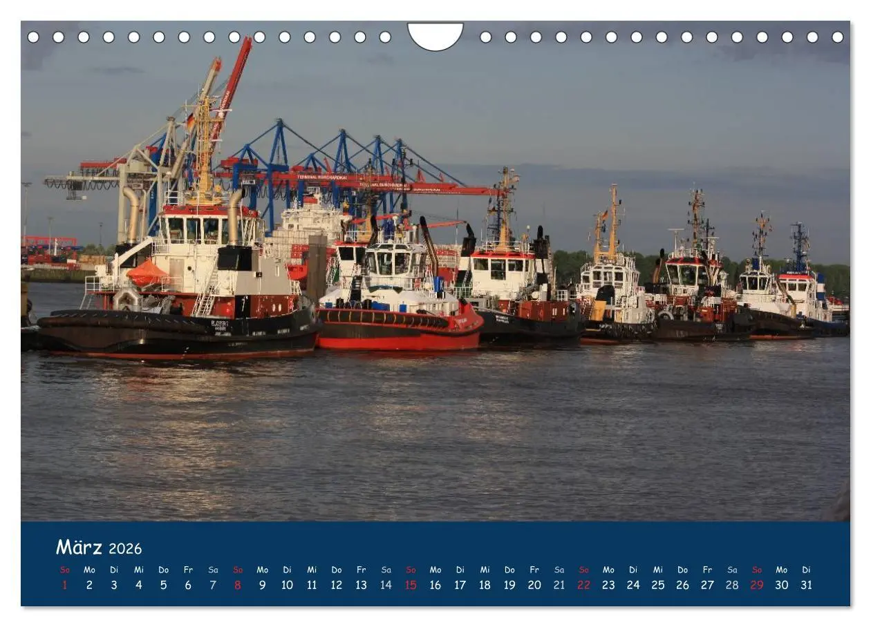 Bild: 9783516127423 | Schlepper im Hamburger Hafen (Wandkalender 2026 DIN A4 quer),...