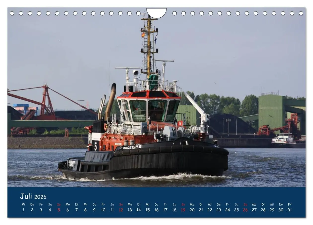 Bild: 9783516127423 | Schlepper im Hamburger Hafen (Wandkalender 2026 DIN A4 quer),...