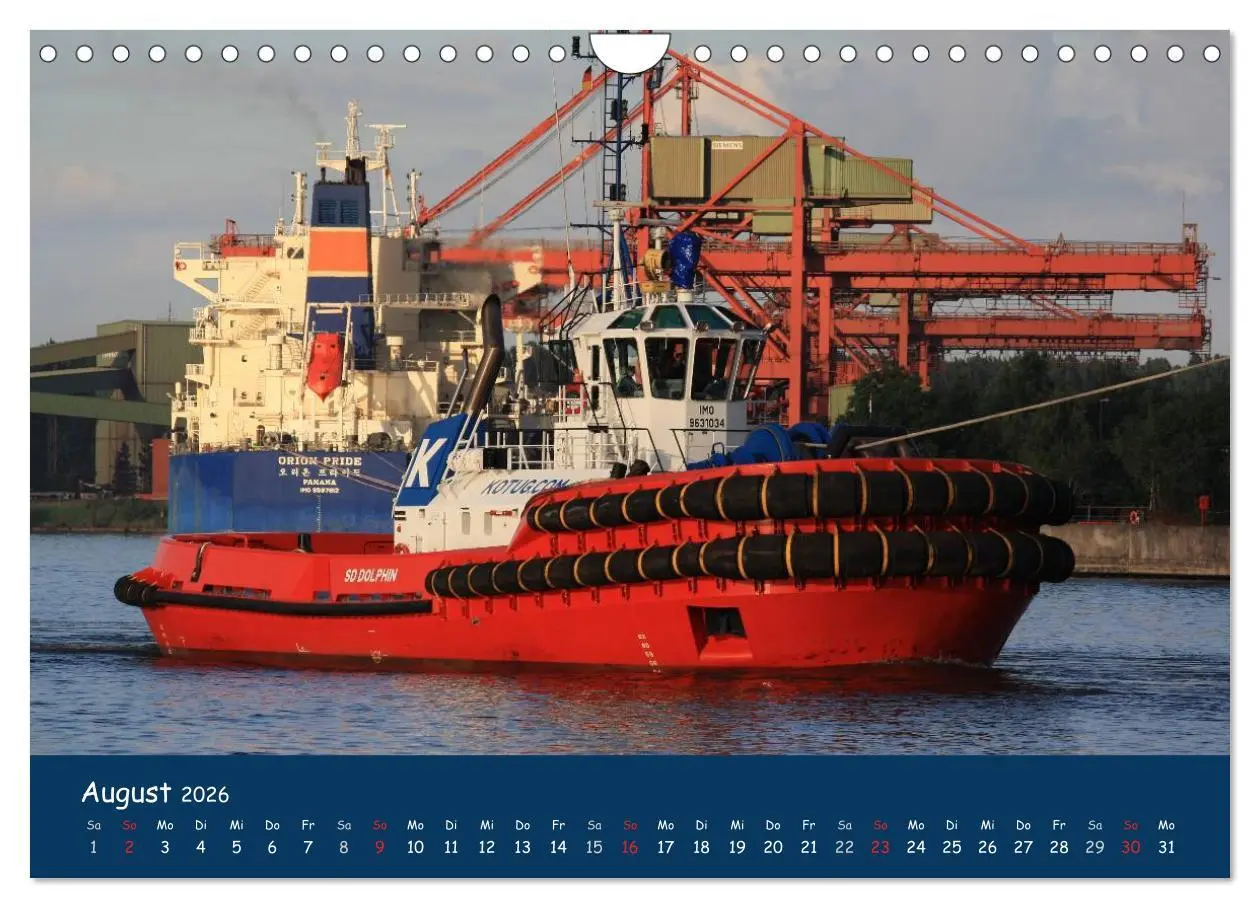 Bild: 9783516127423 | Schlepper im Hamburger Hafen (Wandkalender 2026 DIN A4 quer),...