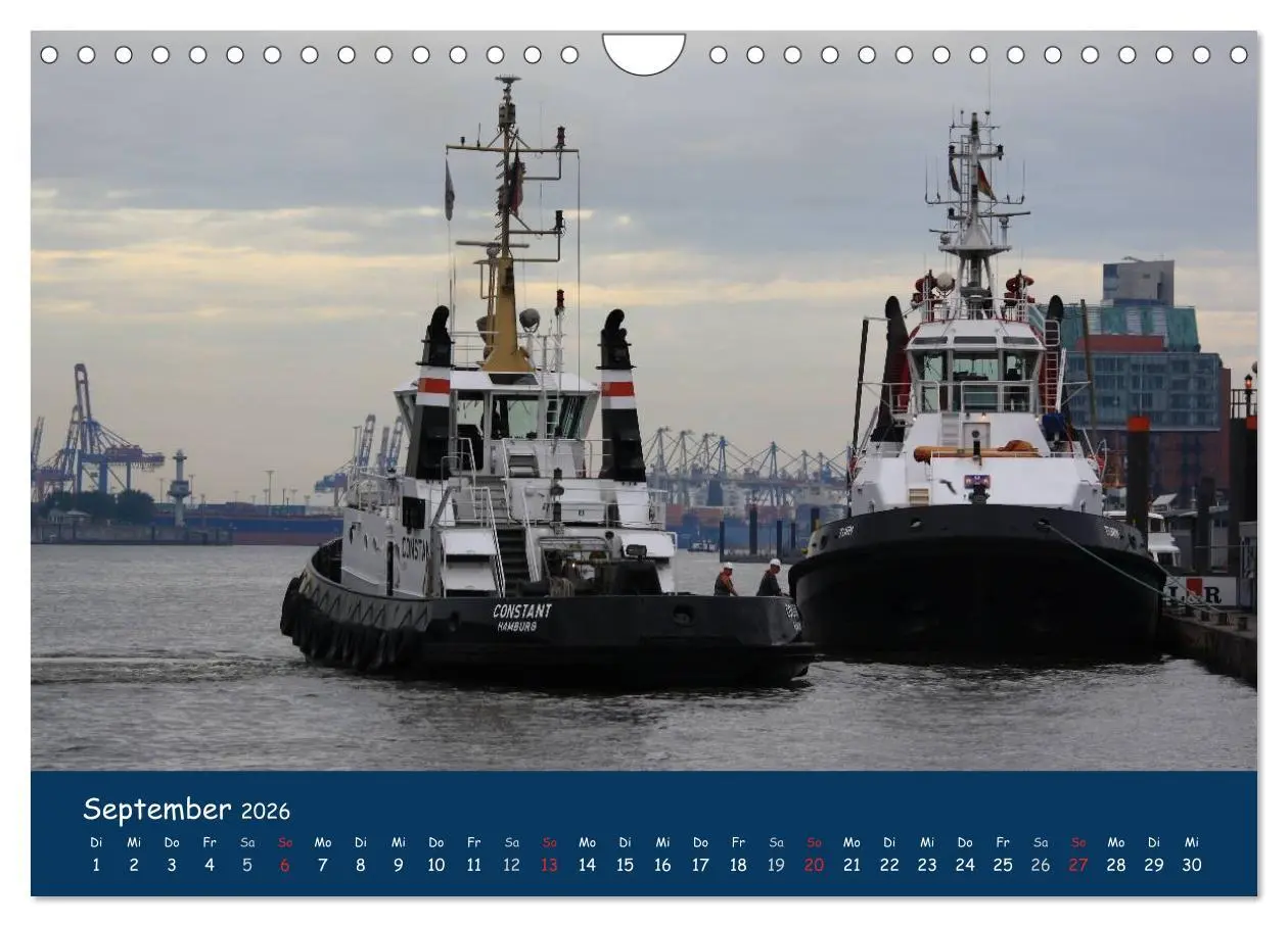 Bild: 9783516127423 | Schlepper im Hamburger Hafen (Wandkalender 2026 DIN A4 quer),...