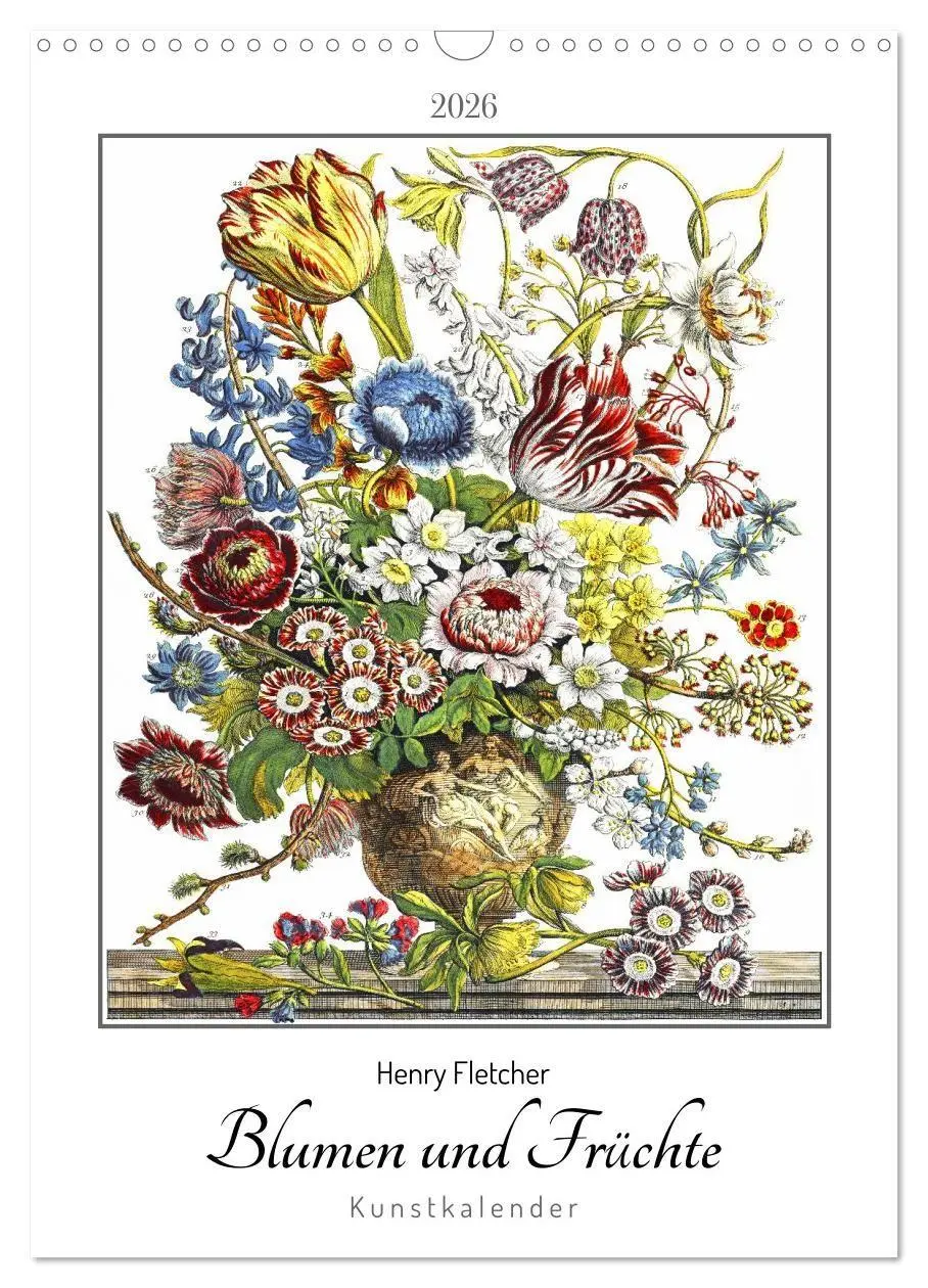 Cover: 9783516747423 | Henry Fletcher. Blumen und Früchte - Kunstkalender (Wandkalender...