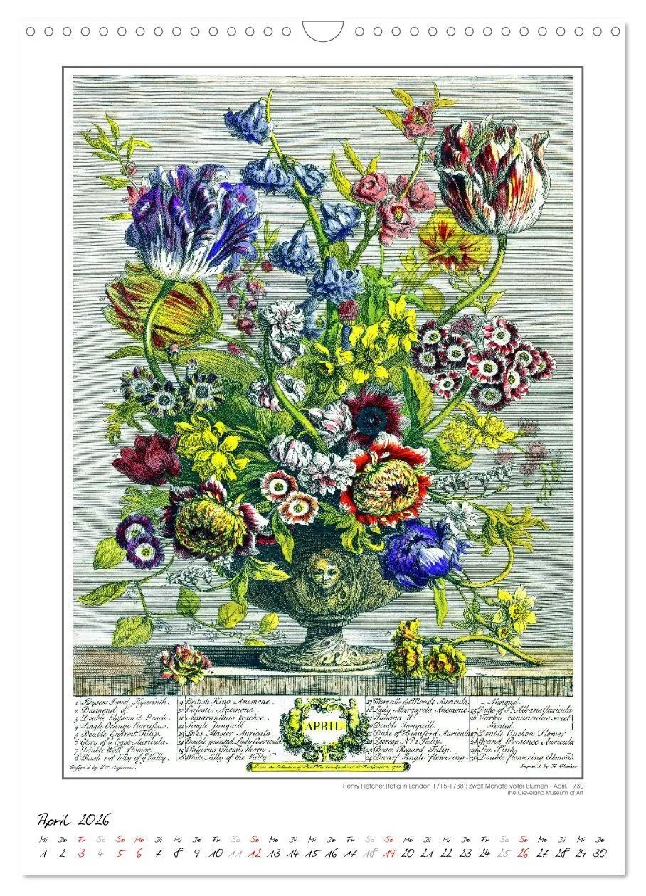 Bild: 9783516747423 | Henry Fletcher. Blumen und Früchte - Kunstkalender (Wandkalender...