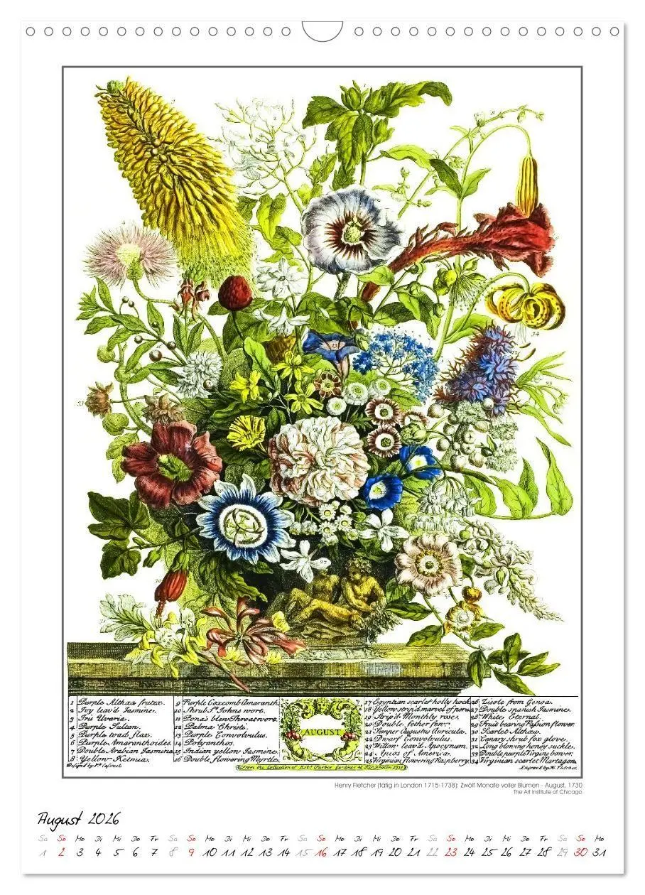 Bild: 9783516747423 | Henry Fletcher. Blumen und Früchte - Kunstkalender (Wandkalender...
