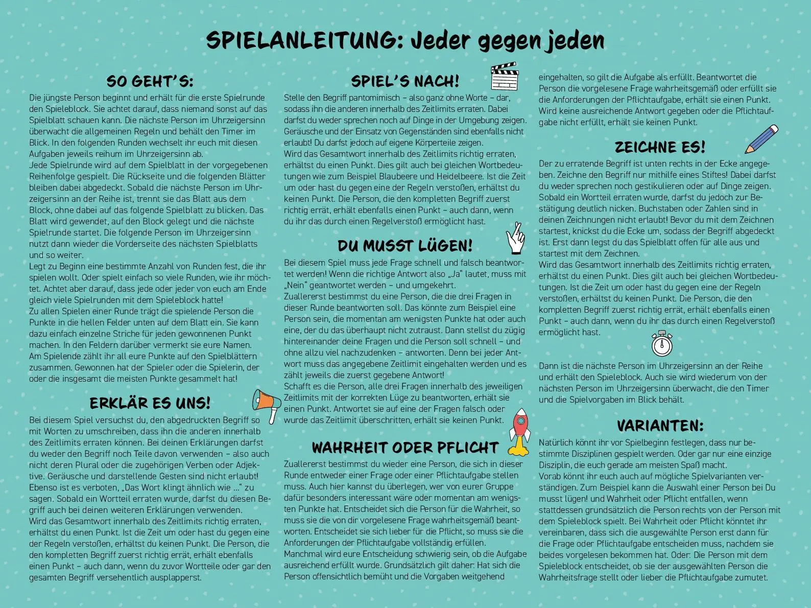 Bild: 9783625197423 | Der große Spieleblock Action-Spiele | Taschenbuch | 96 S. | Deutsch