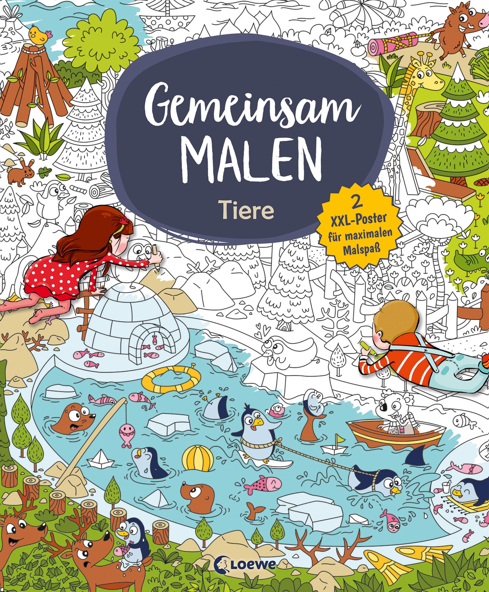Cover: 9783743217423 | Gemeinsam malen - Tiere | Elodie Bossrez | Buch | Gemeinsam malen