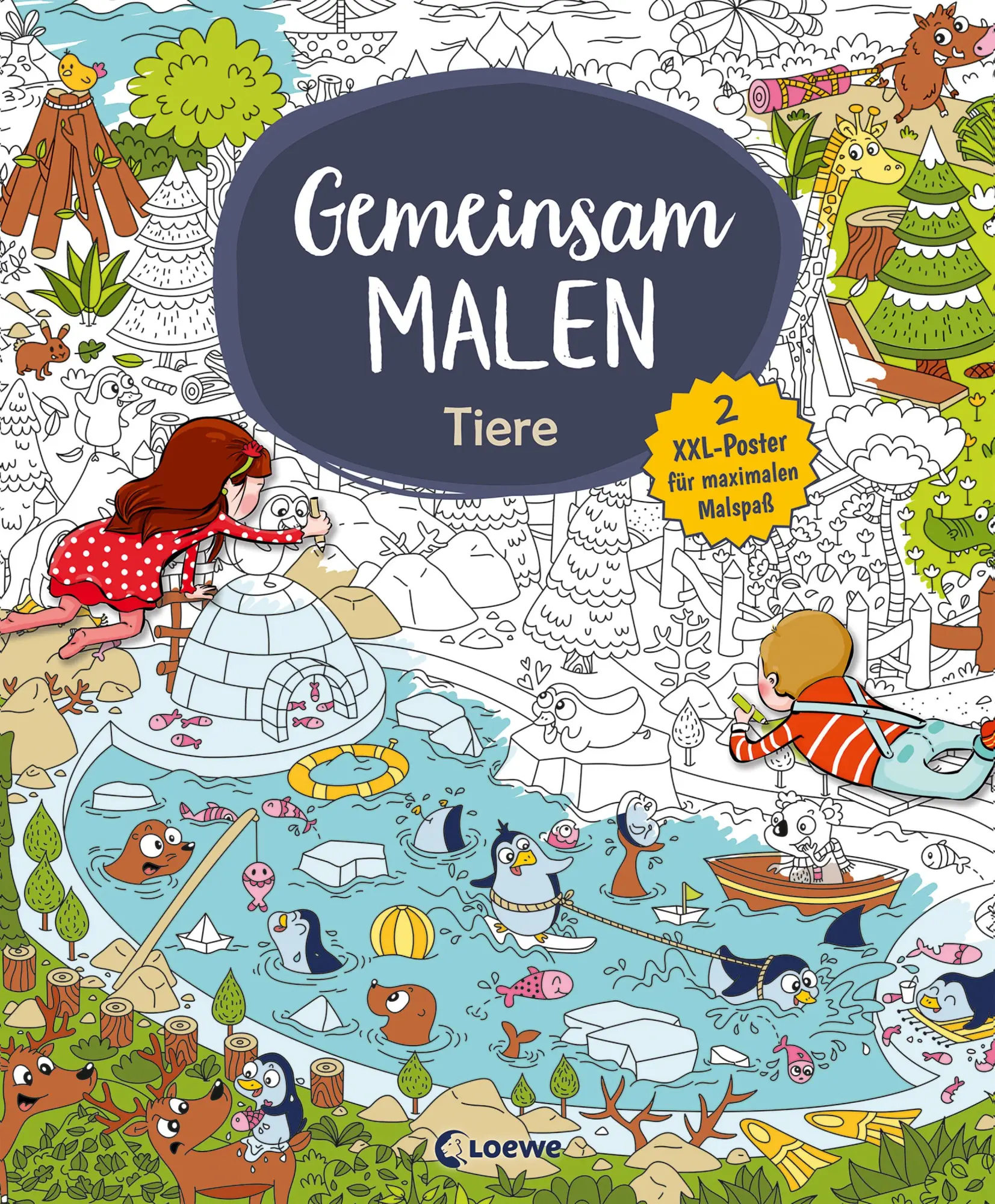 Cover: 9783743217423 | Gemeinsam malen - Tiere | Elodie Bossrez | Buch | Gemeinsam malen