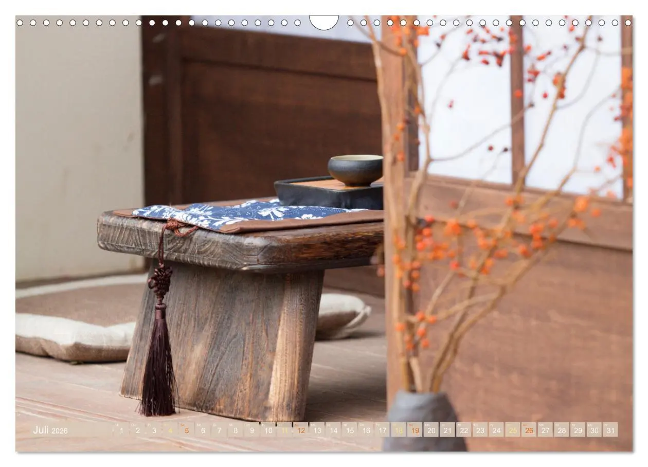 Bild: 9783516597523 | Meditationen im Zen-Garten (Wandkalender 2026 DIN A3 quer),...