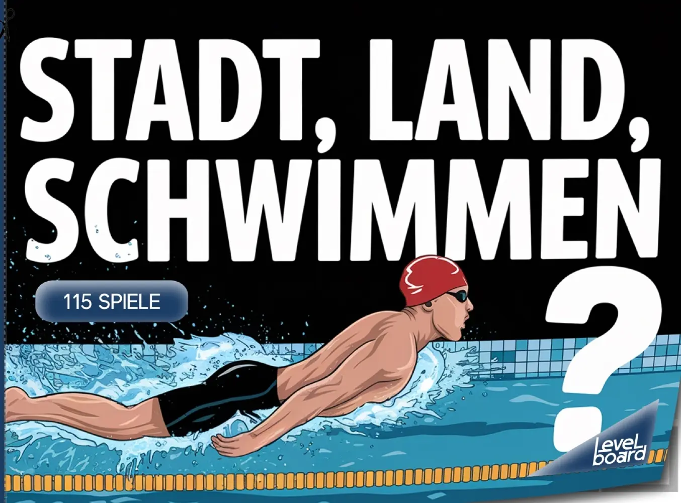 Cover: 9783693197523 | Stadt, Land, Schwimmen - 115 Spielblöcke | levelBoard Spiele | Buch